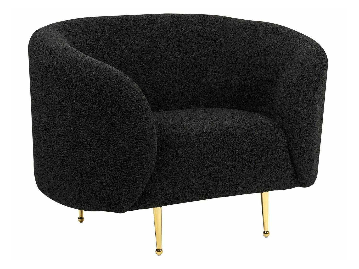 Fotelja Berwyn 122 (Crna + Zlatna)