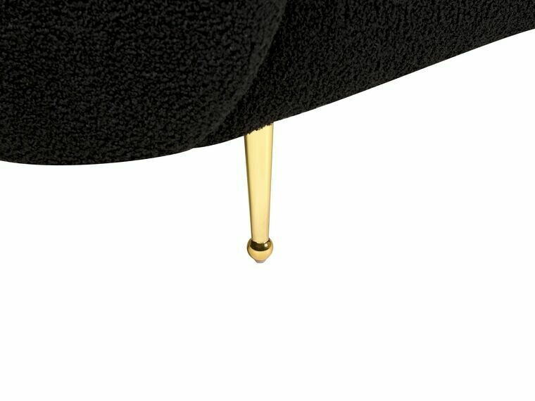 Tapecirani namještaj Berwyn 124 (Crna + Zlatna)