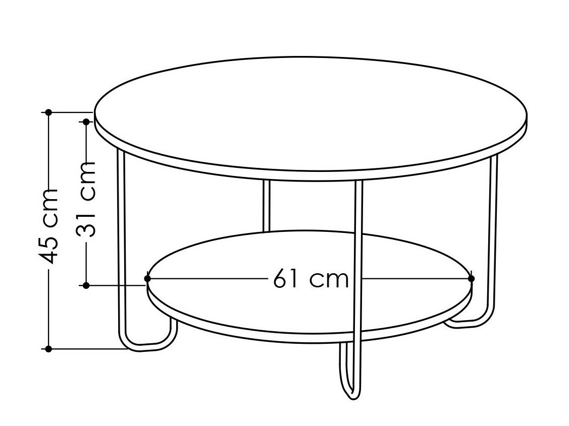 Stolić za kavu Kailua 1210