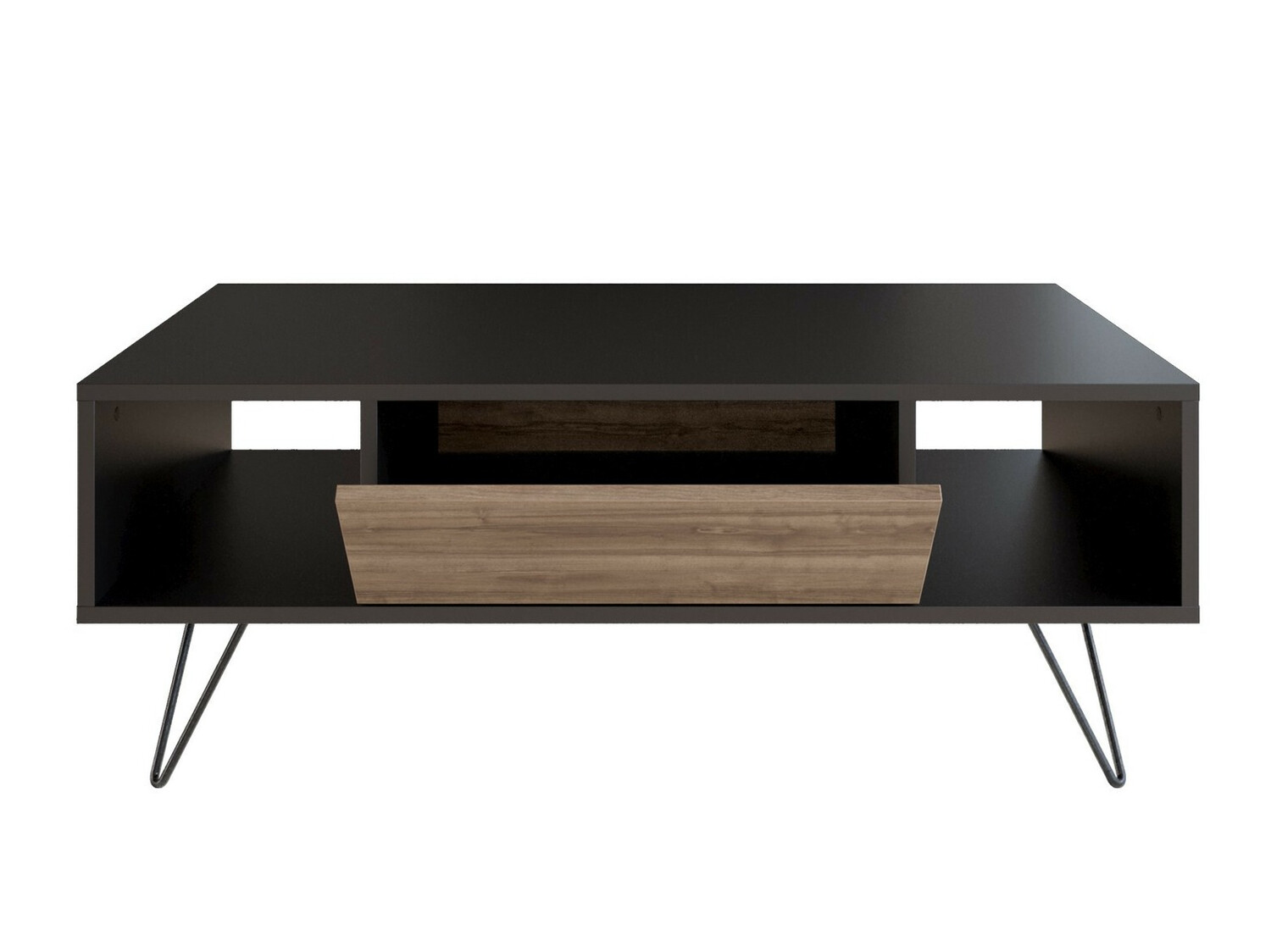 Stolić za kavu Kailua 1211 (Crna + Orah)