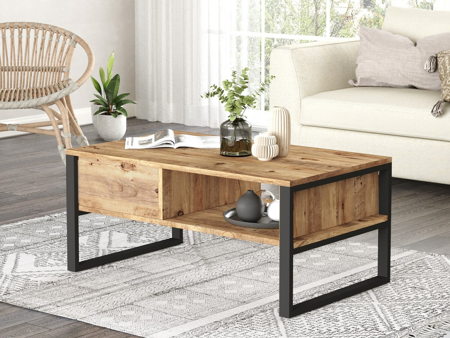 Stolić za kavu Kailua 1220 (Crna + Bor)