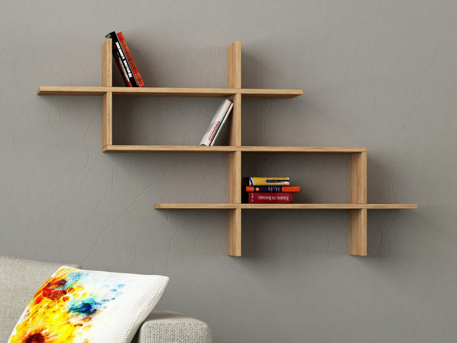 Zidna polica Kailua 1313 (Hrast)