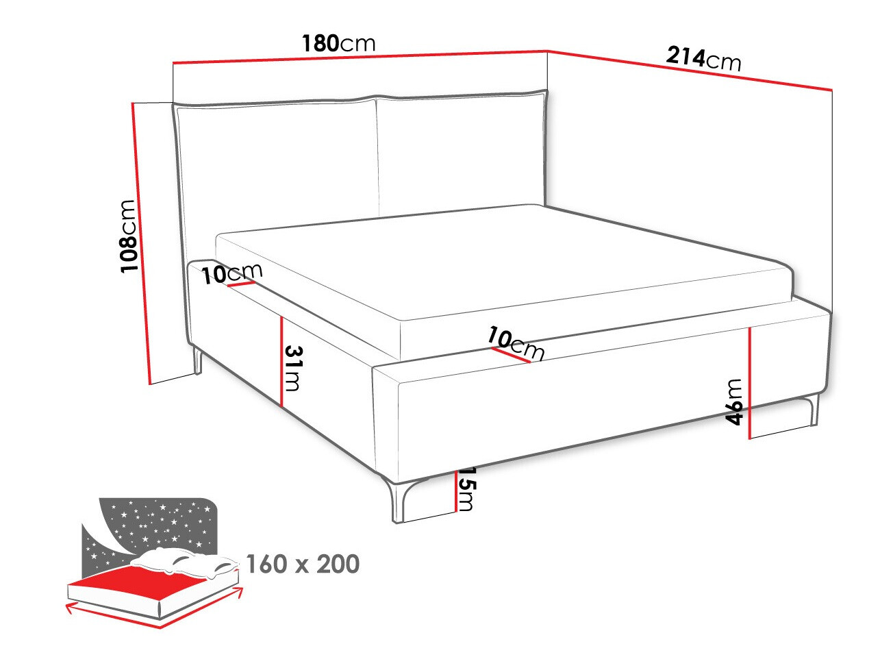 Krevet Clovis 113 (Poso 02)