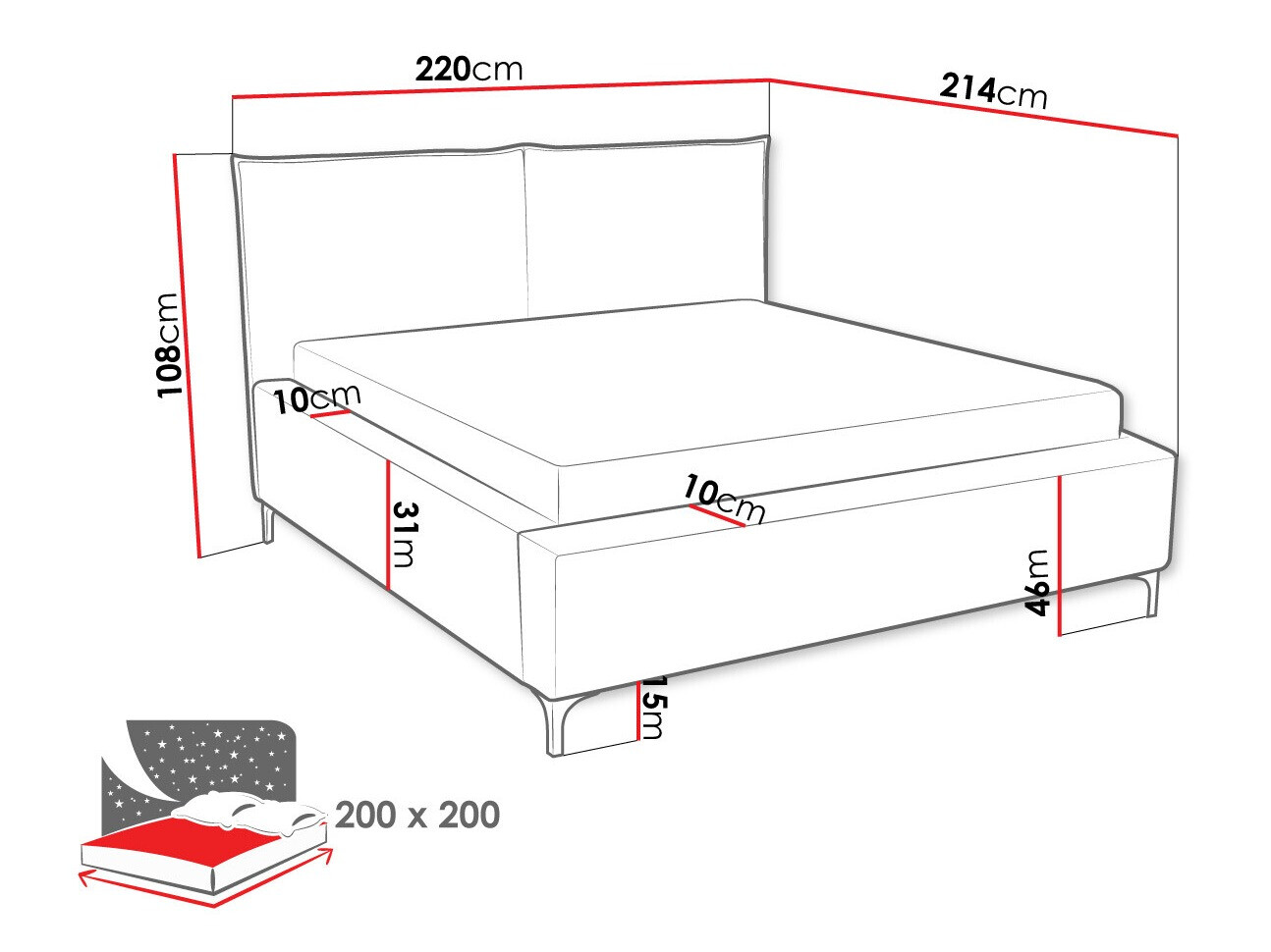 Krevet Clovis 113 (Poso 110)