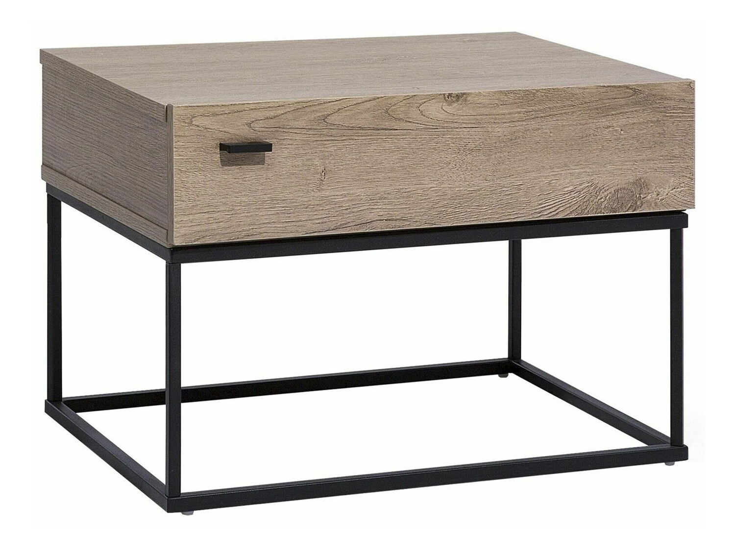 Noćni ormarić Berwyn 158 (Tamno smeđa + Crna)