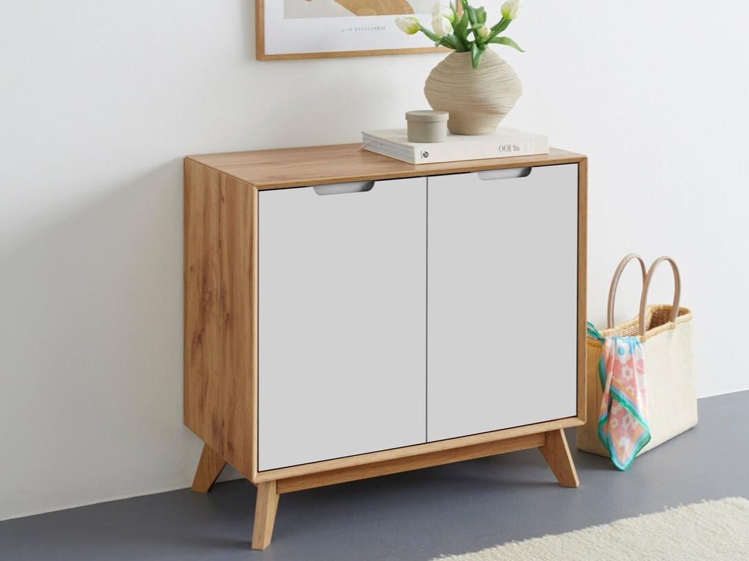 Ormarić Dorvou 101 (Bijela + Hrast)