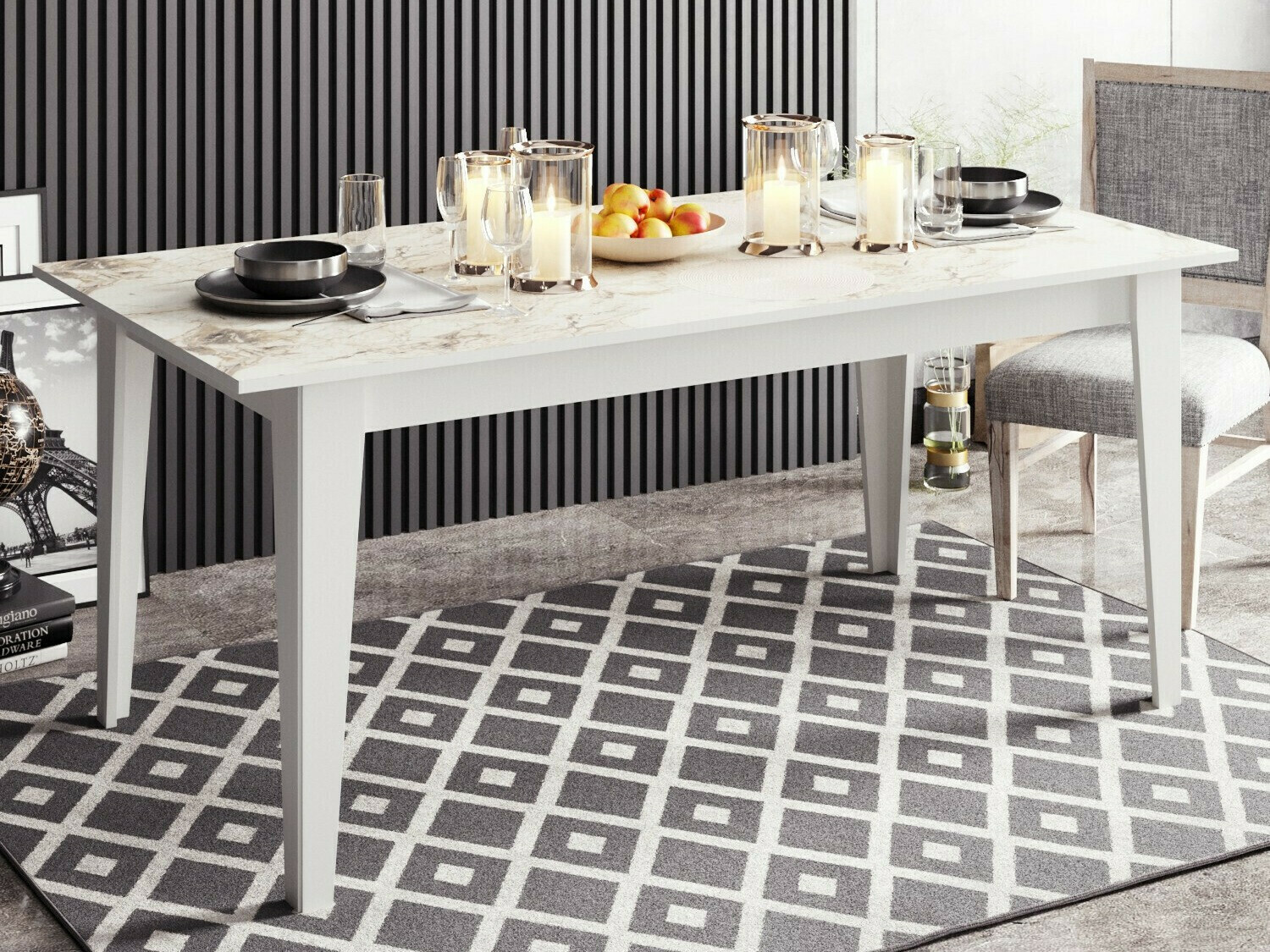 Stol Kailua 1346 (Siva + Bijela)