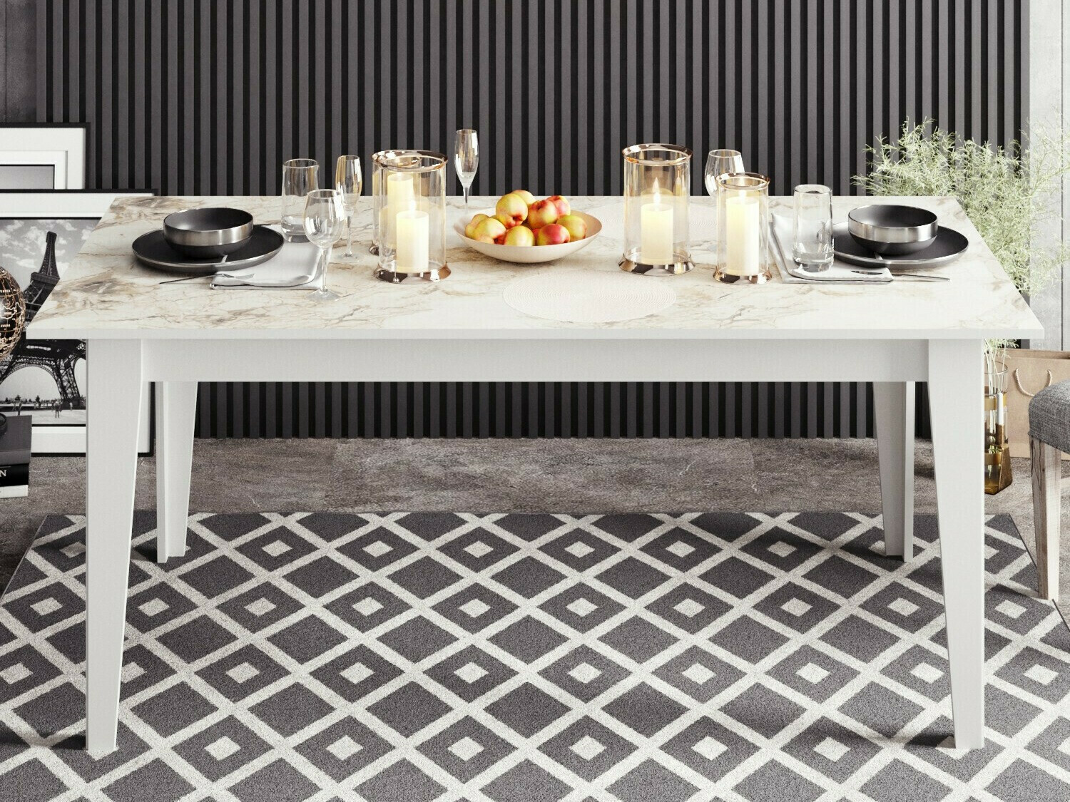 Stol Kailua 1346 (Siva + Bijela)