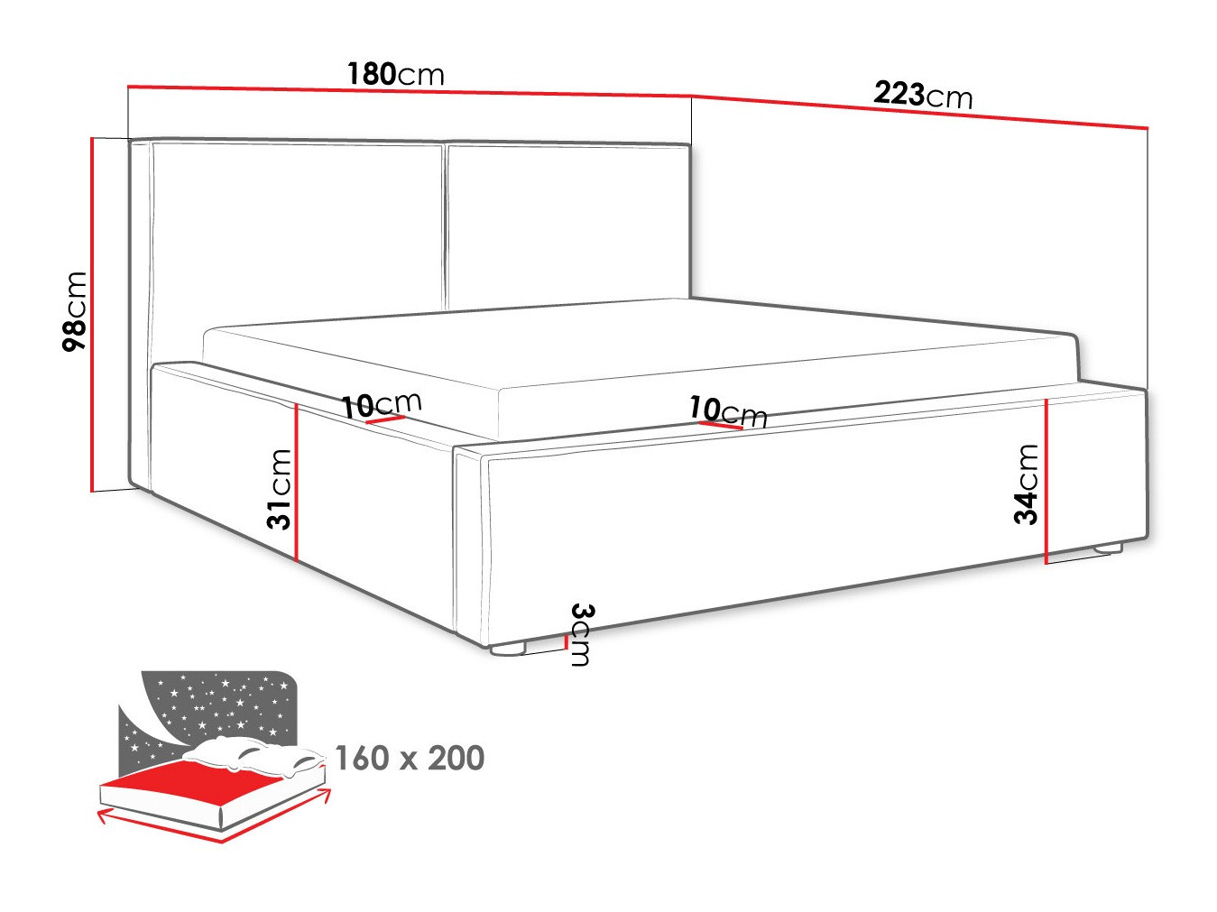 Krevet TrendyNest 117 (Manila 02)