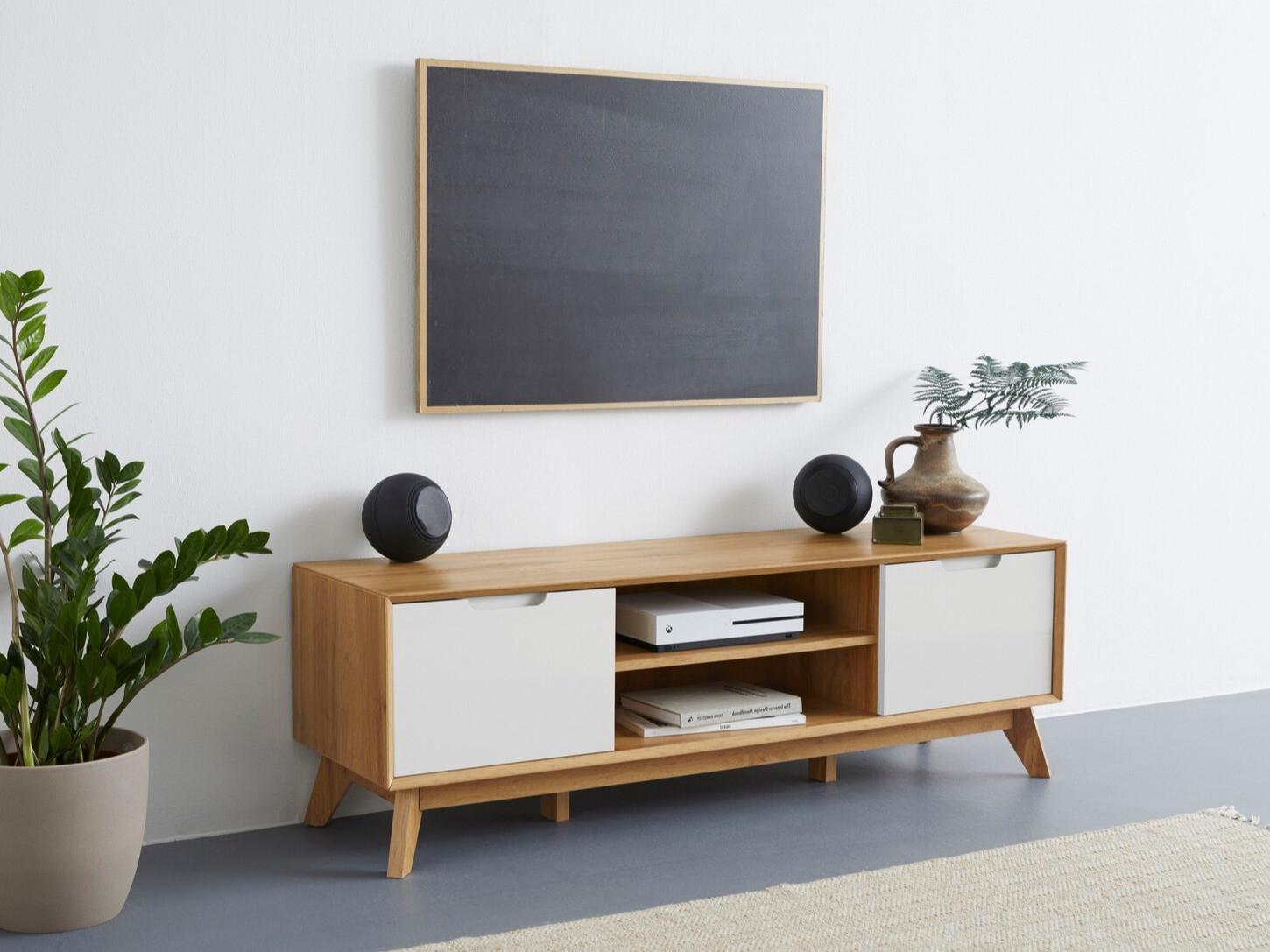 TV stol Dorvou 102 (Bijela + Hrast)