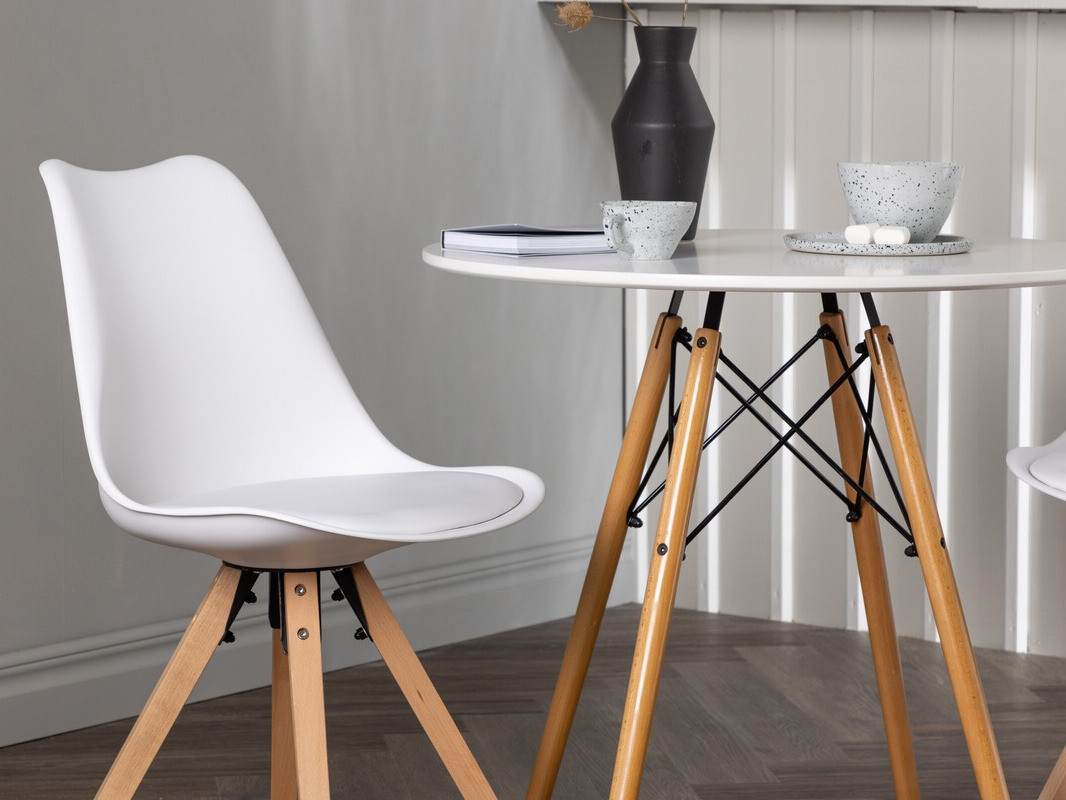 Blagovaonski set Dallas 4244 (Bijela + Svijetlo smeđa)