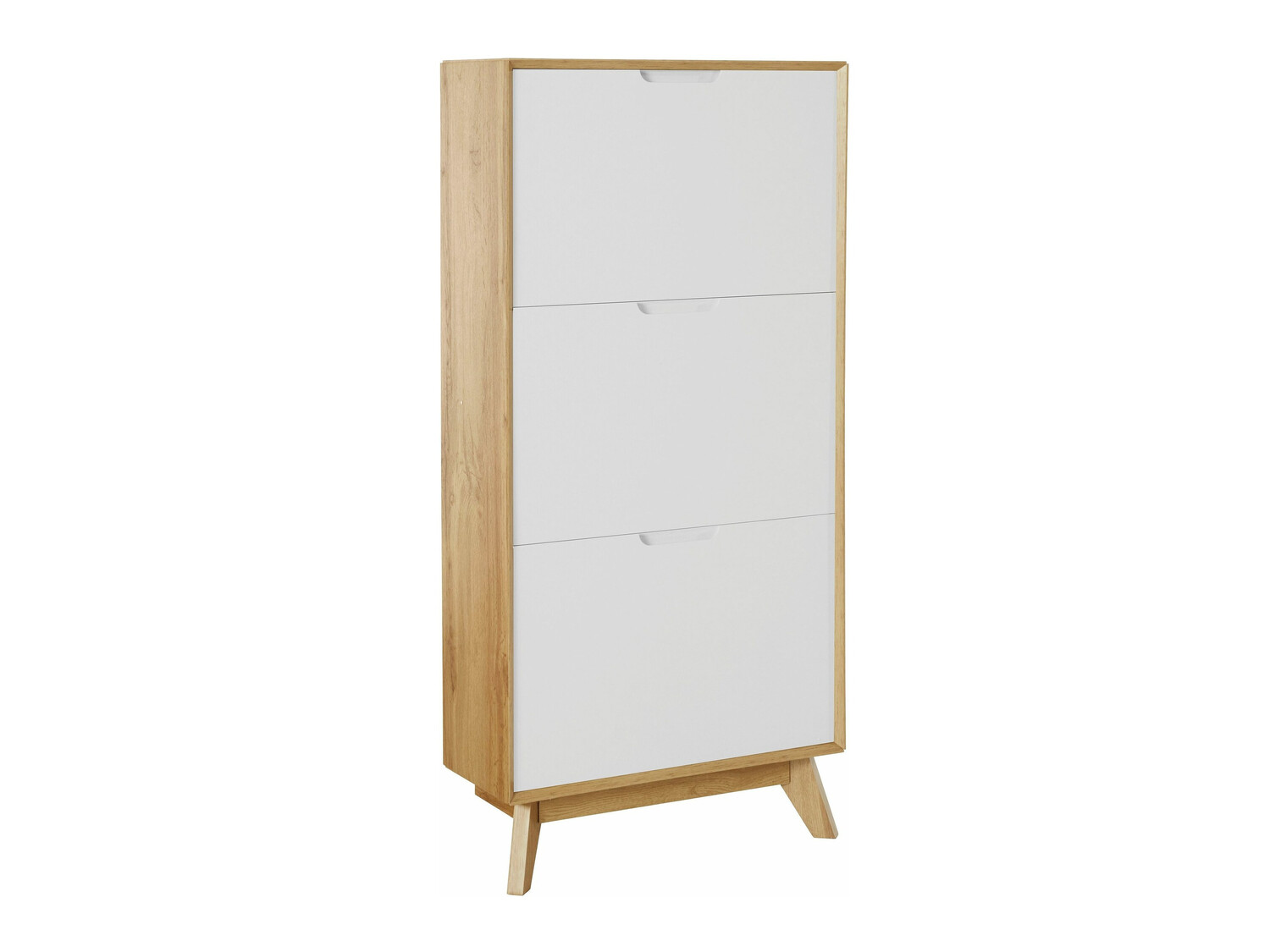 Ormarić za cipele Dorvou 104 (Bijela + Hrast)