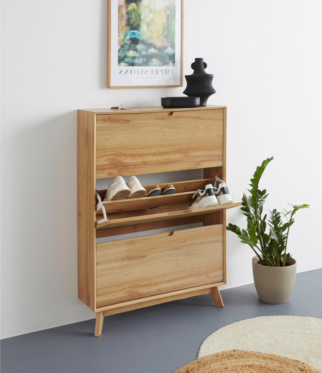 Ormarić za cipele Dorvou 105 (Hrast)