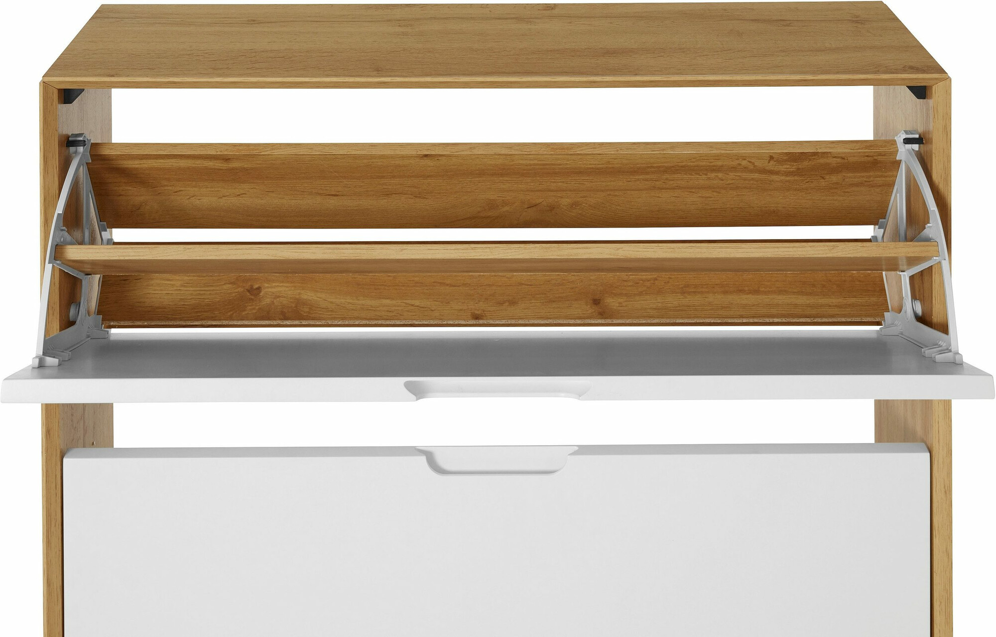 Ormarić za cipele Dorvou 106 (Bijela + Hrast)