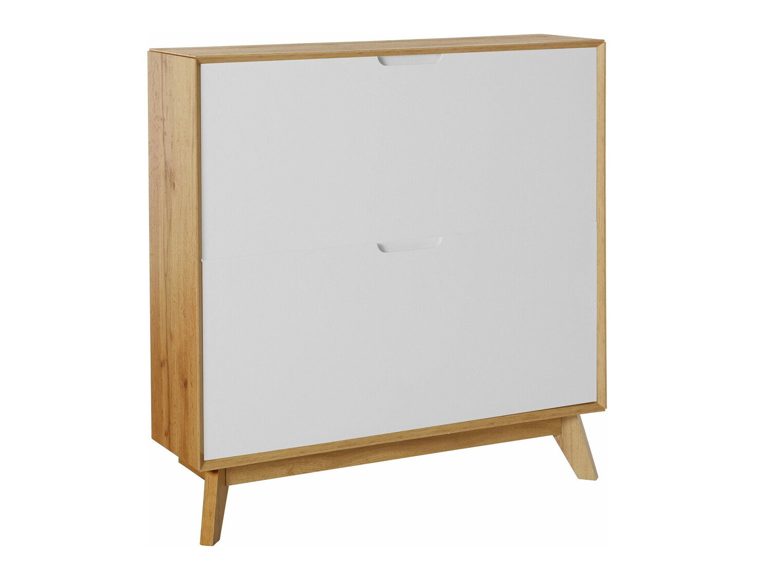 Ormarić za cipele Dorvou 106 (Bijela + Hrast)