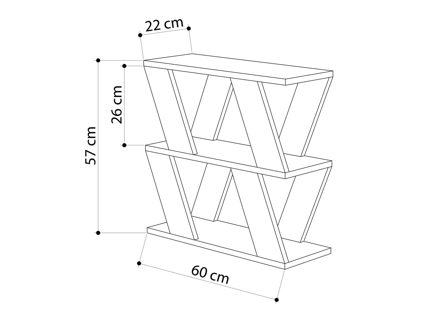 Pomoćni stolić Kailua 1377 (Bijela)