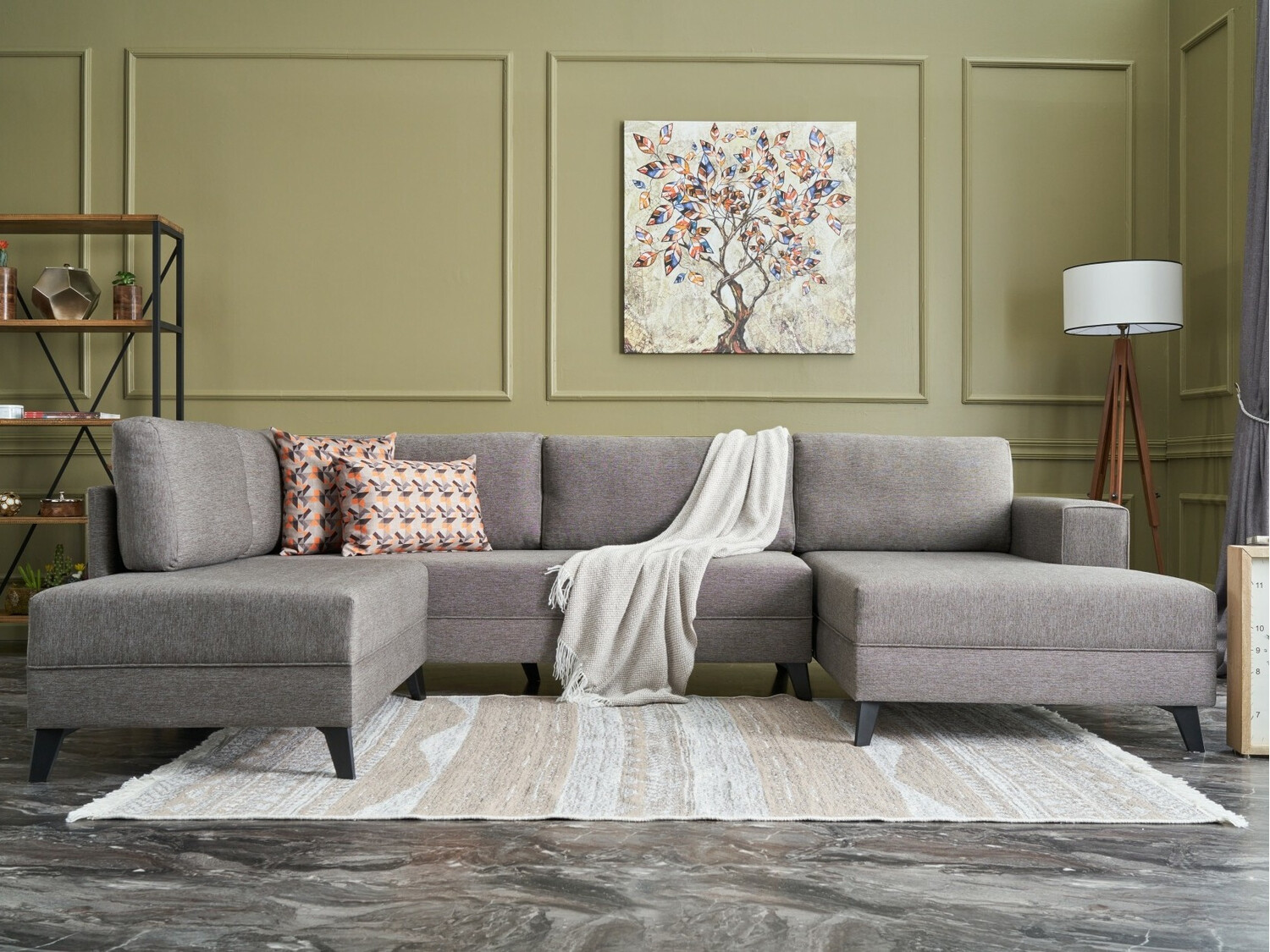 Kutna garnitura Altadena 315 (Siva)