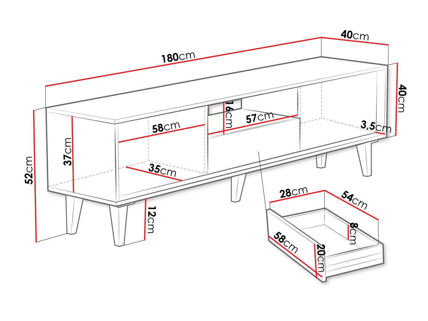 TV stol Comfivo Romtori I