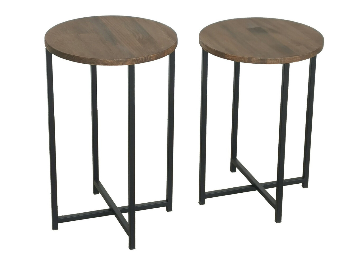 Set pomoćnih stolića Kailua 1625 (Crna + Orah)