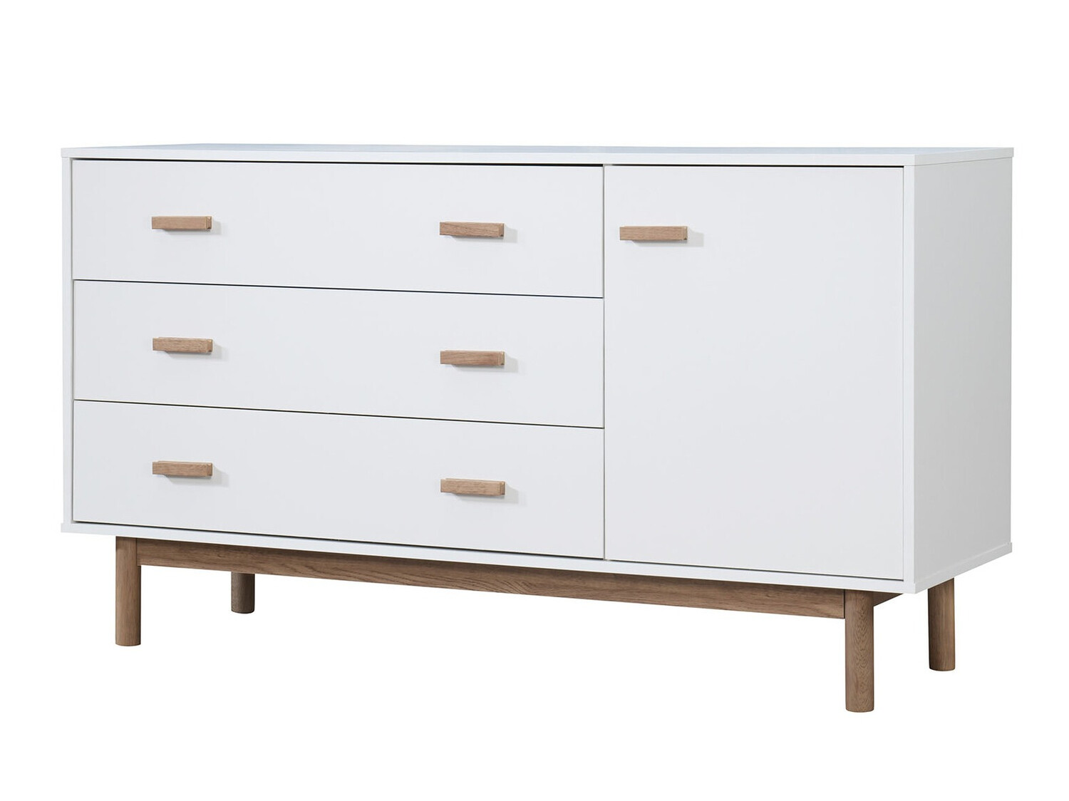 Komoda Nolcalu 100 (Bijela + Hrast)