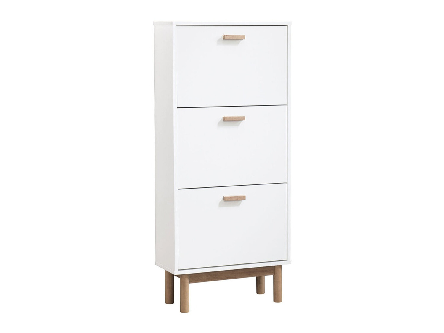 Ormarić za cipele Nolcalu 105 (Bijela + Hrast)