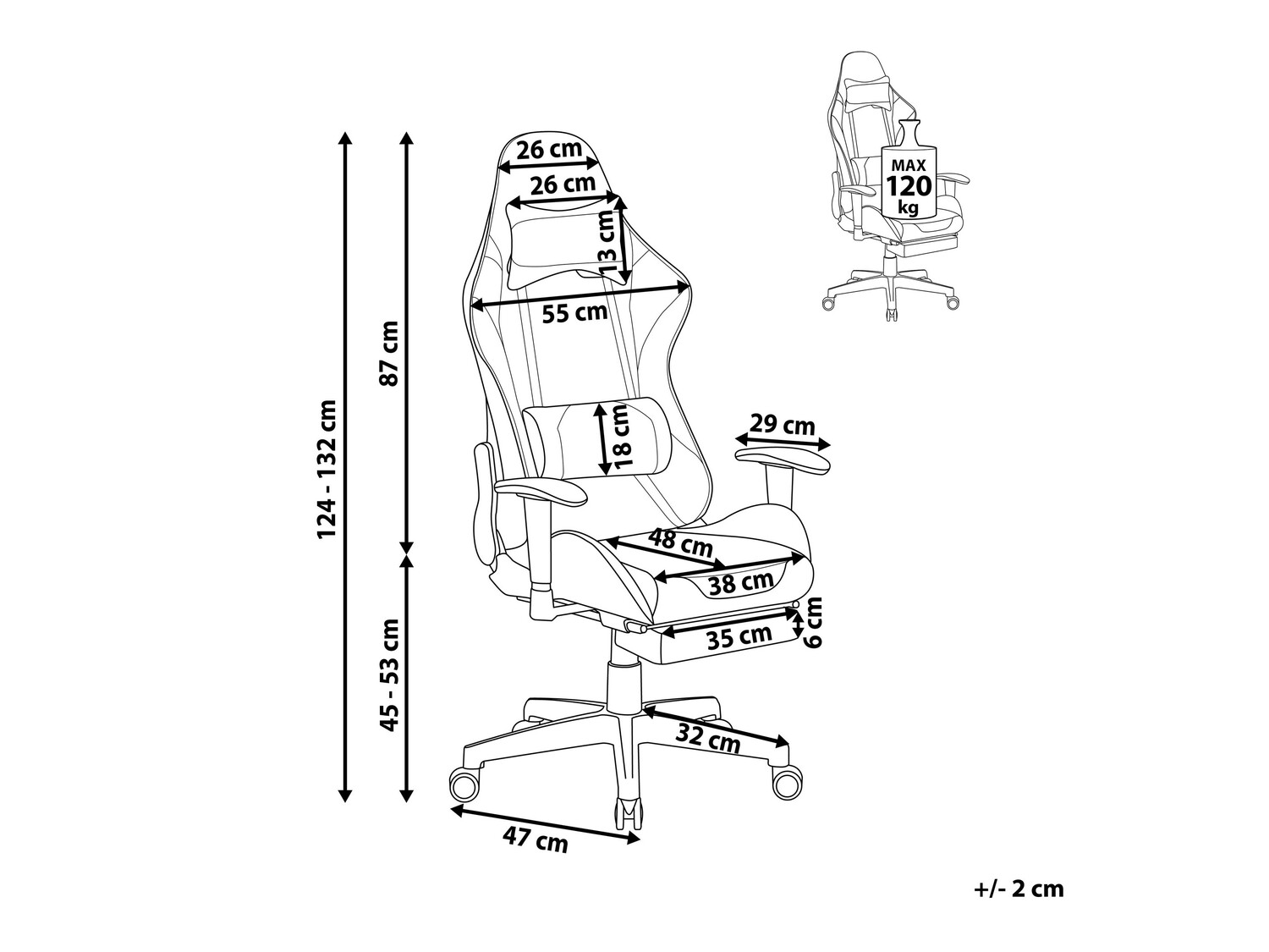 Gaming stolica Berwyn 183 (Crna + Zelena)