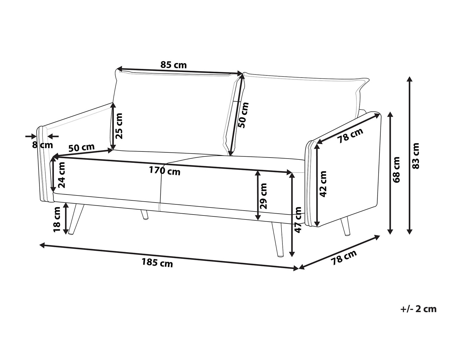 Kauč Berwyn 202 (Siva + Zlatna)
