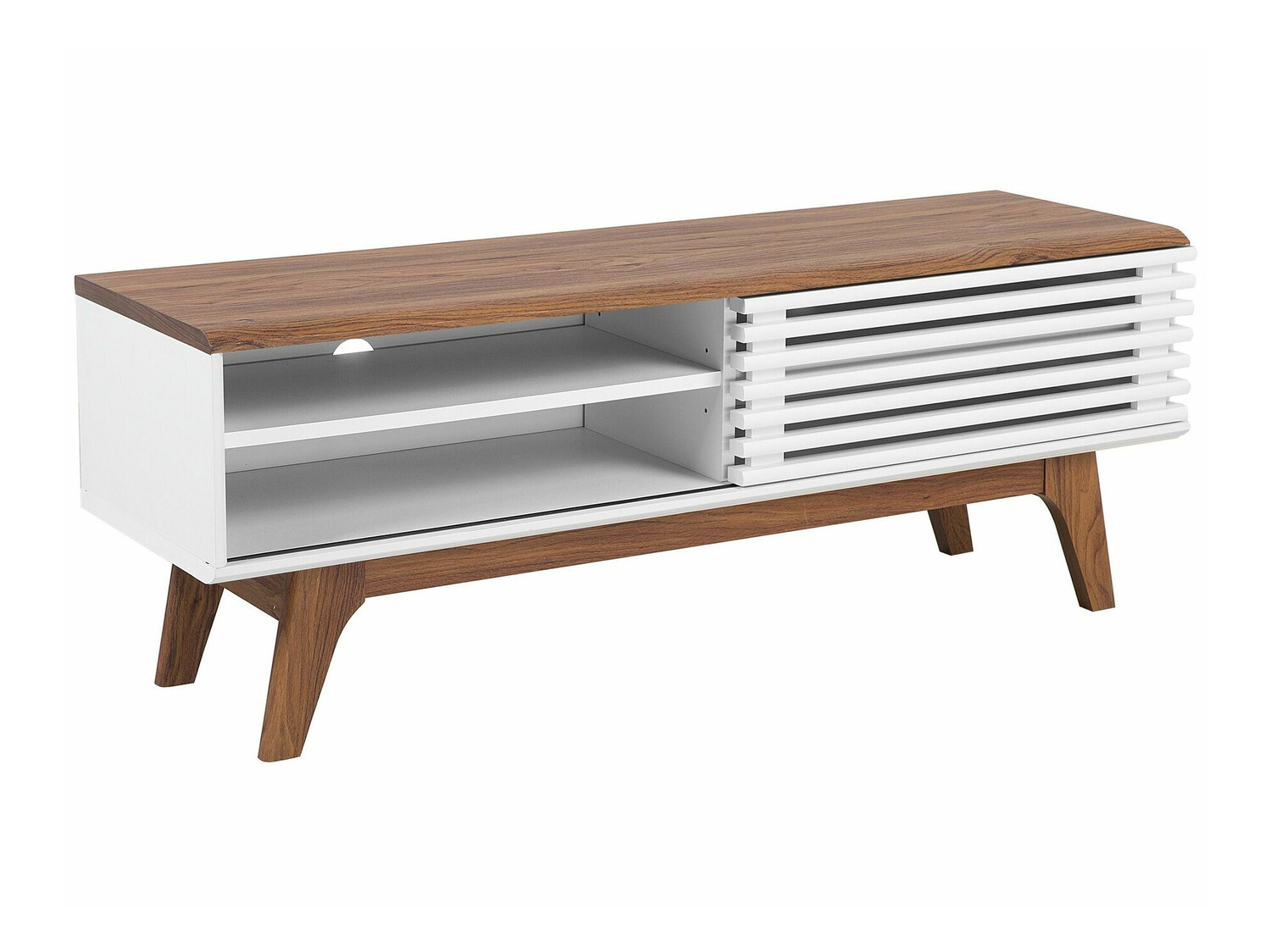 TV stol Berwyn 210 (Bijela + Tamno drvo)