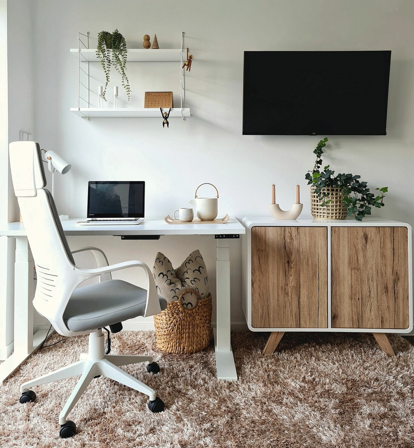 Uredska stolica Berwyn 208 (Bijela + Siva)