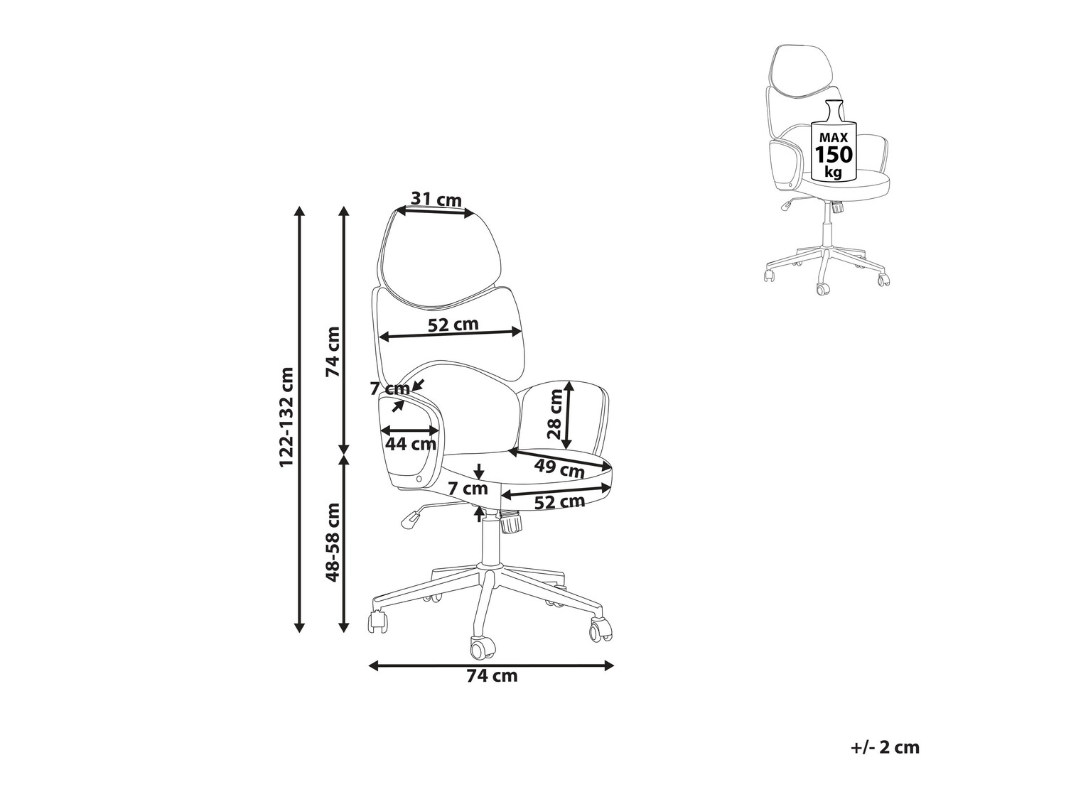 Uredska stolica Berwyn 218