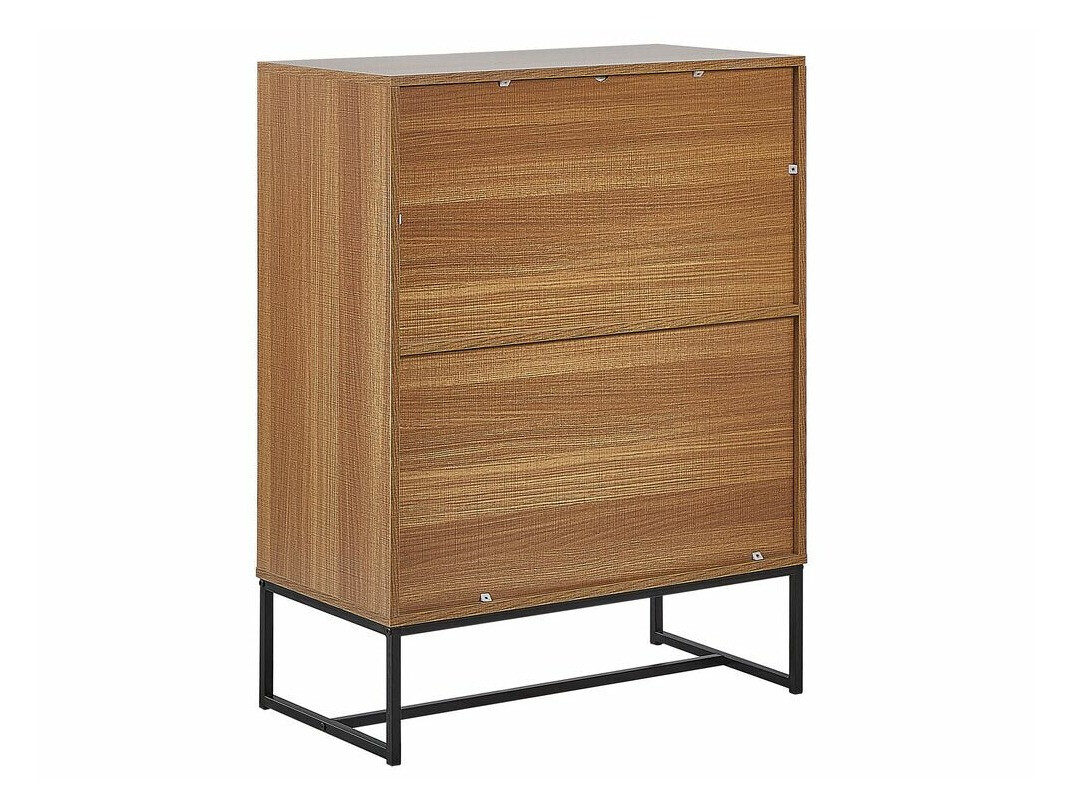 Ormarić Fiotivu 100 (Bijela + Crna + Svijetlo drvo)