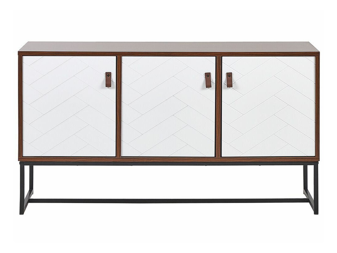 Ormarić Fiotivu 101 (Bijela + Crna + Tamno drvo)