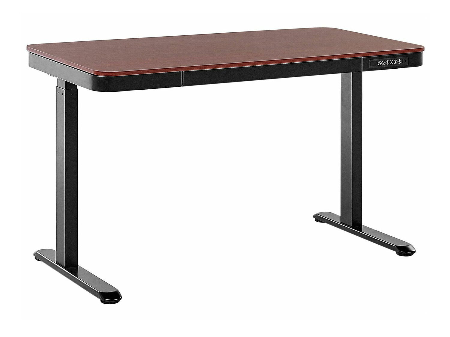 Radni stol podesiv po visini Berwyn 224 (Crna + Tamno drvo)