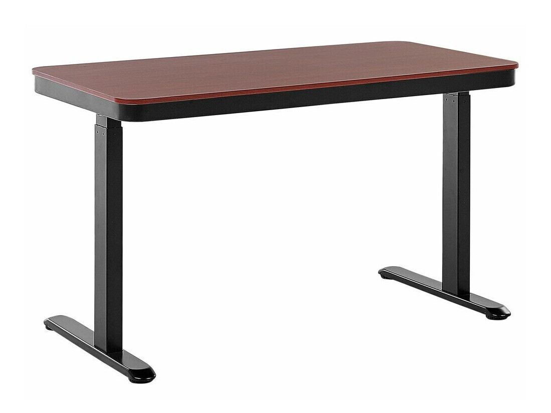 Radni stol podesiv po visini Berwyn 224 (Crna + Tamno drvo)