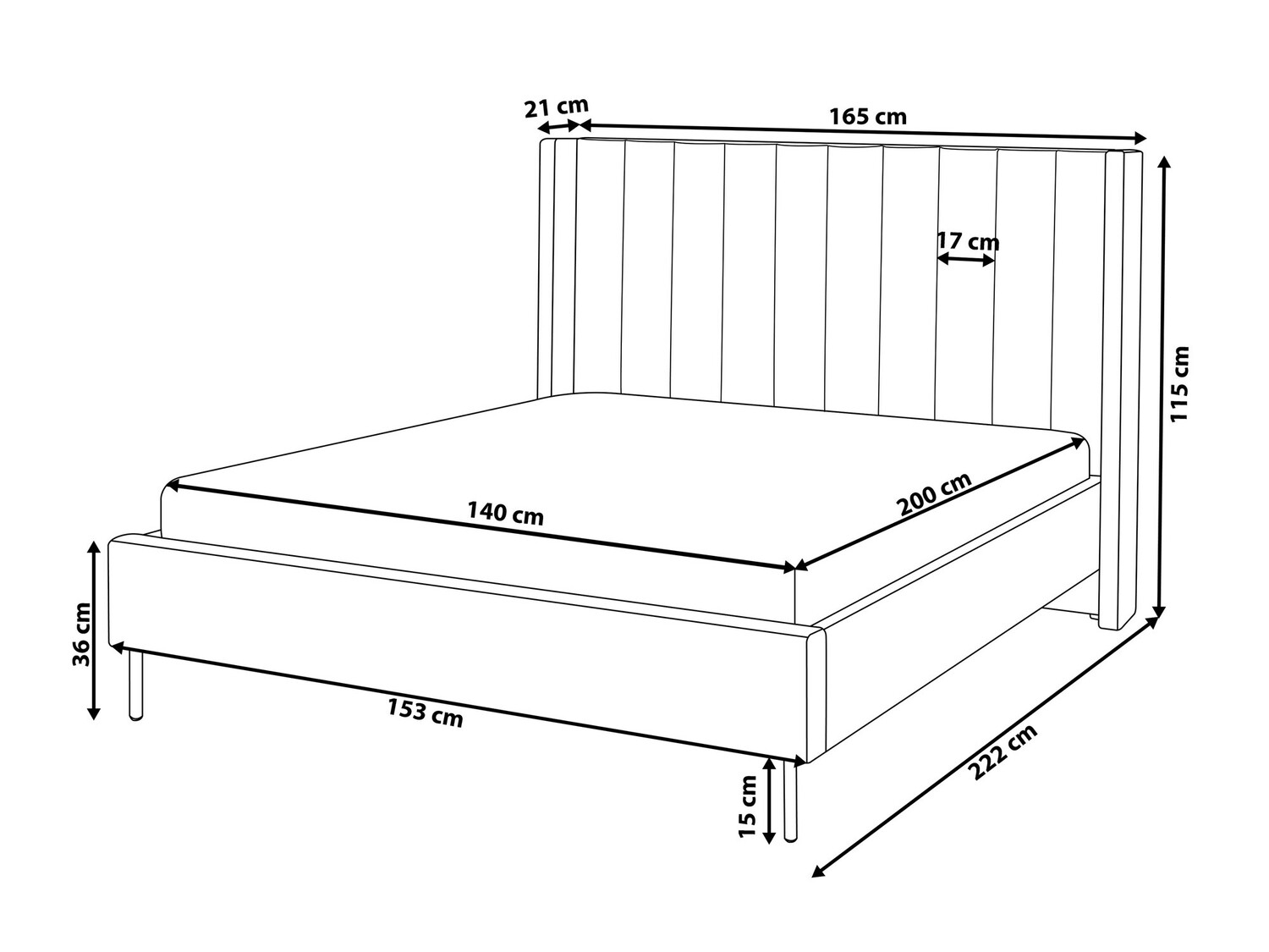 Krevet Berwyn 272 (Bež)