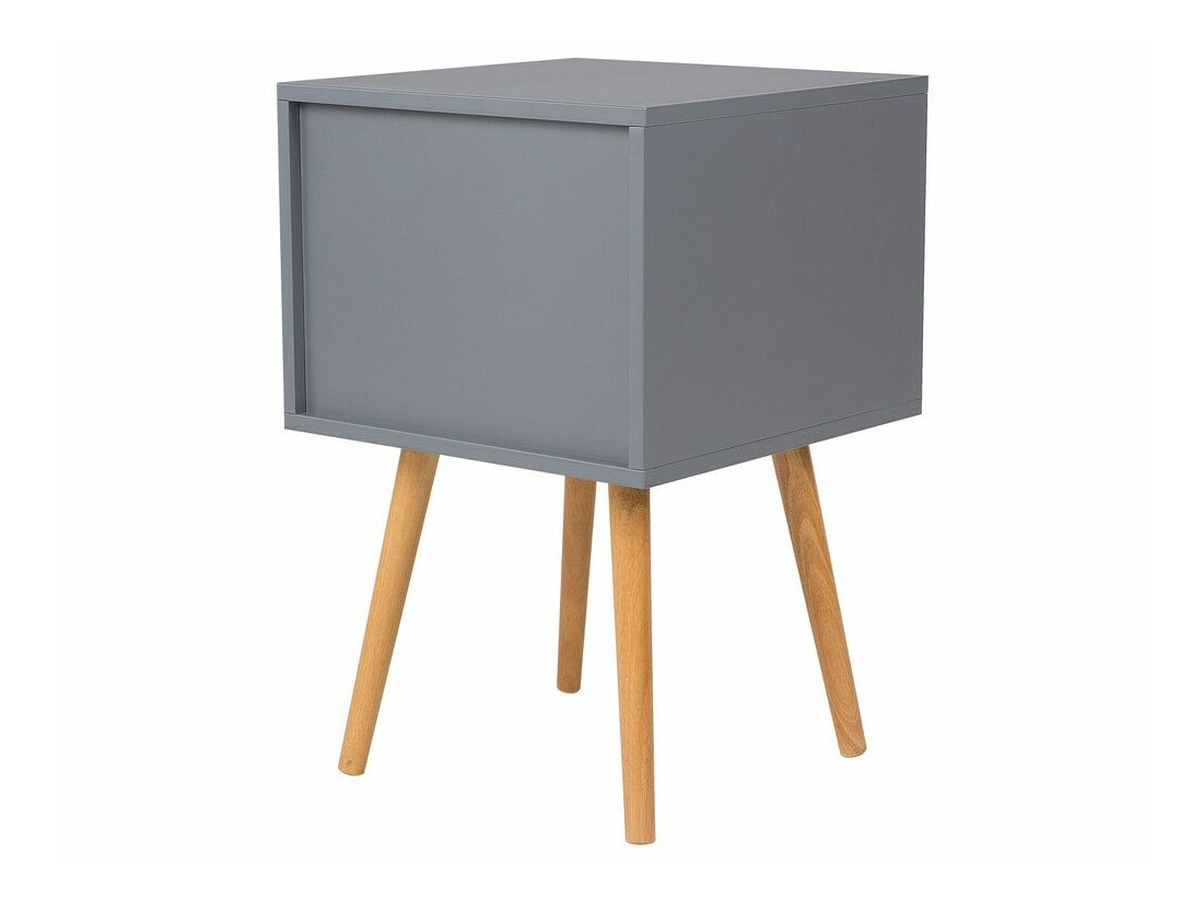 Noćni ormarić Berwyn 281 (Siva + Svijetlo drvo)