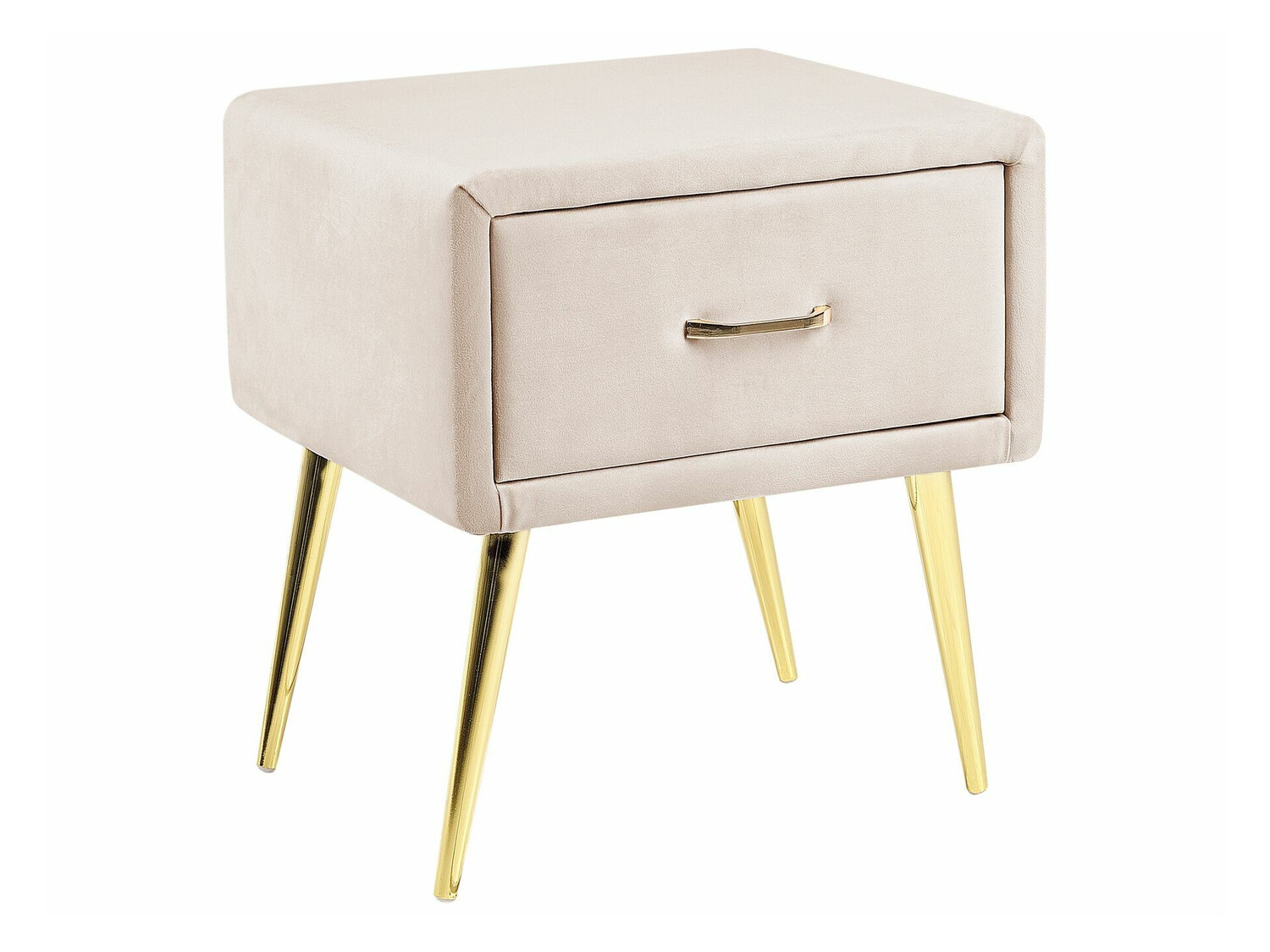 Noćni ormarić Berwyn 325 (Bež + Zlatna)