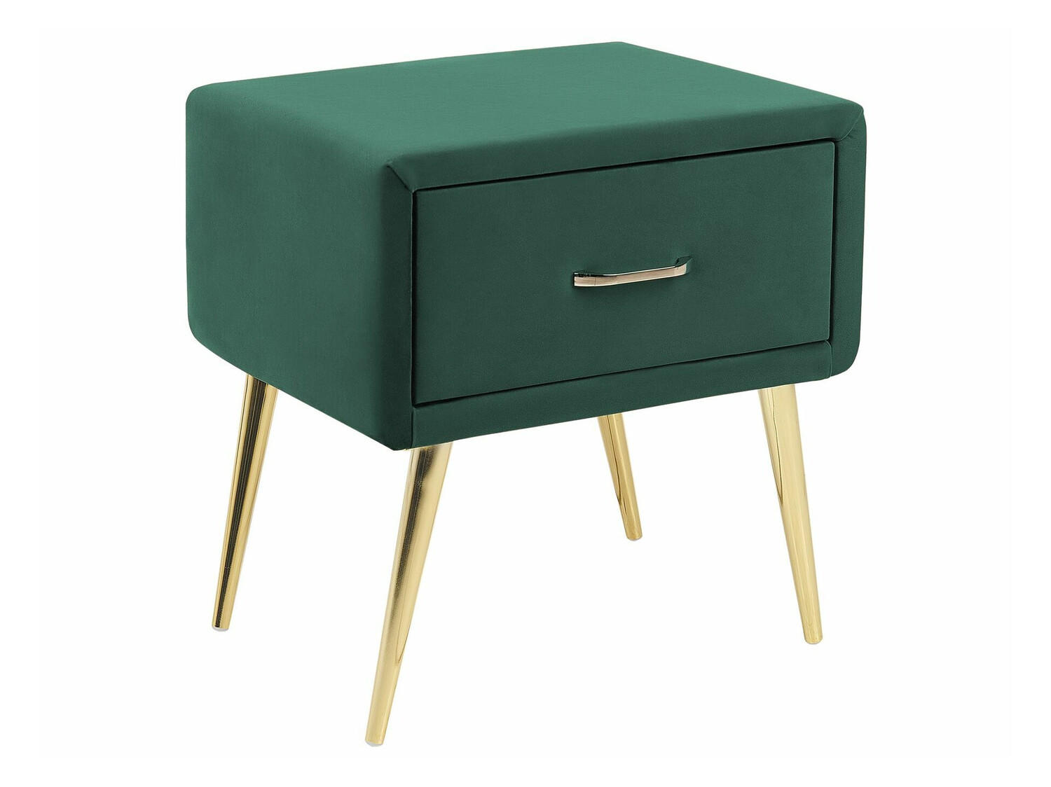 Noćni ormarić Berwyn 325 (Zelena + Zlatna)