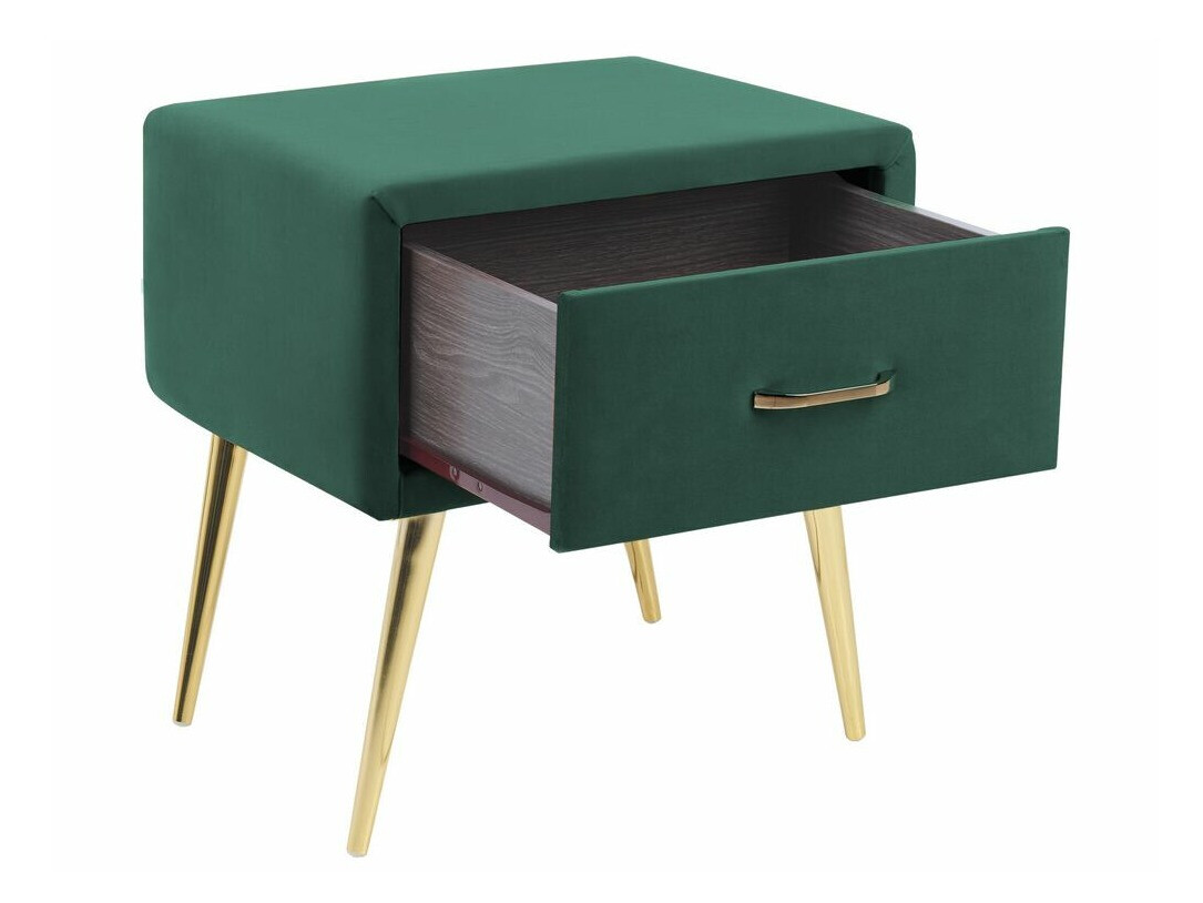 Noćni ormarić Berwyn 325 (Zelena + Zlatna)
