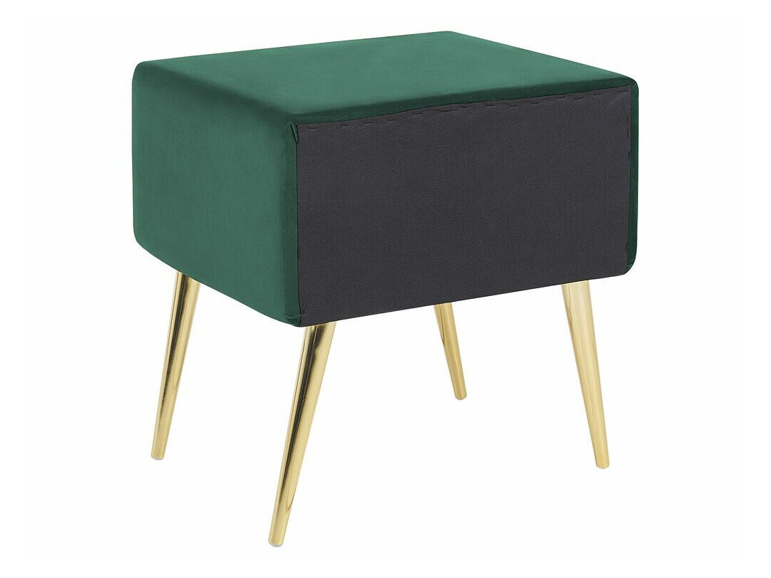 Noćni ormarić Berwyn 325 (Zelena + Zlatna)