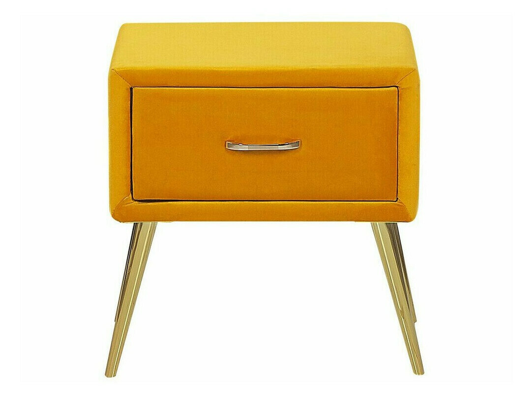Noćni ormarić Berwyn 325 (Žuta + Zlatna)