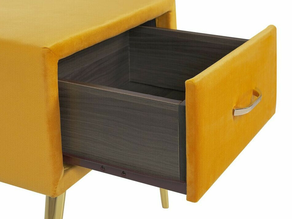 Noćni ormarić Berwyn 325 (Žuta + Zlatna)