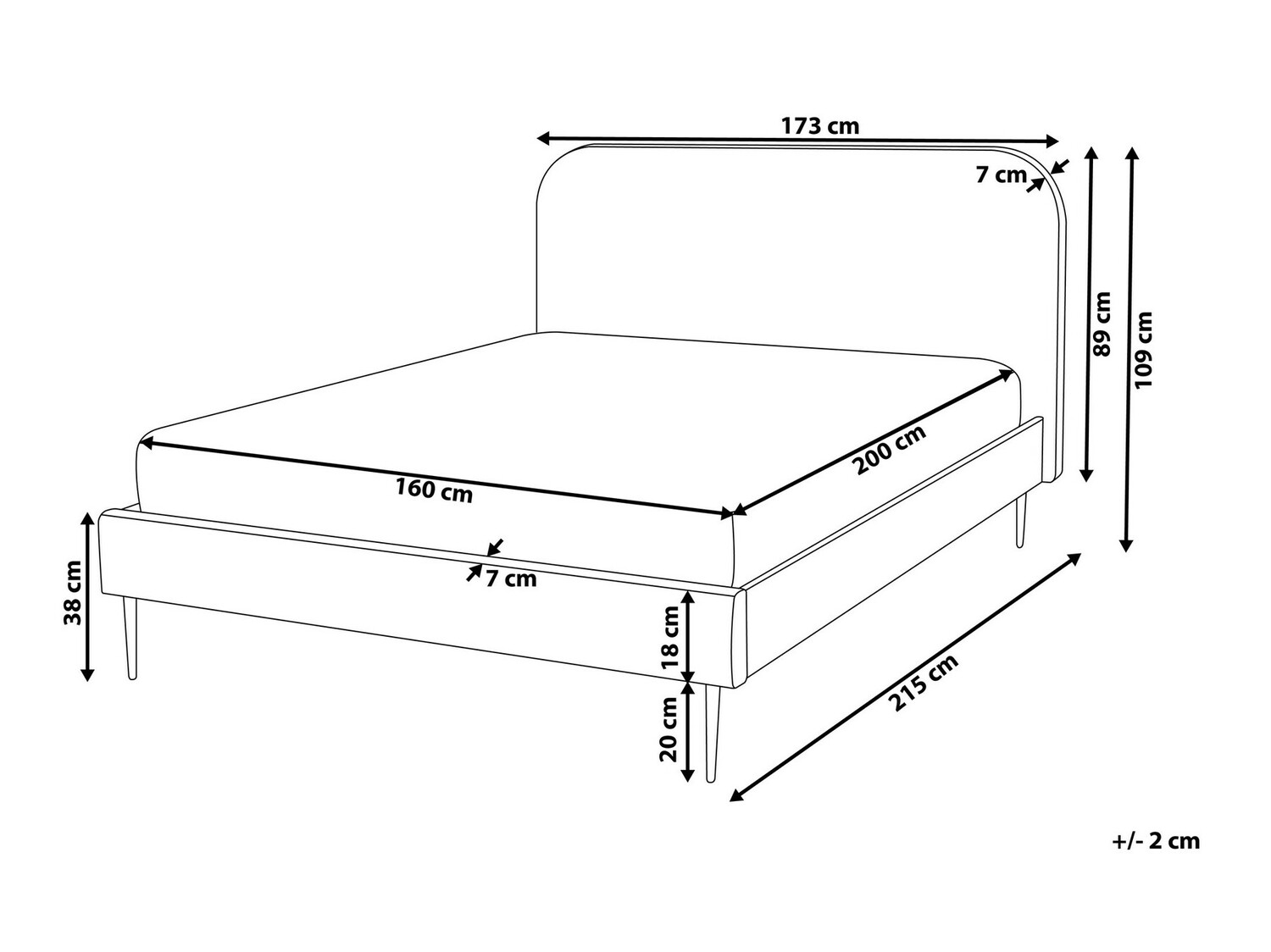 Krevet Berwyn 328 (Plava + Zlatno)