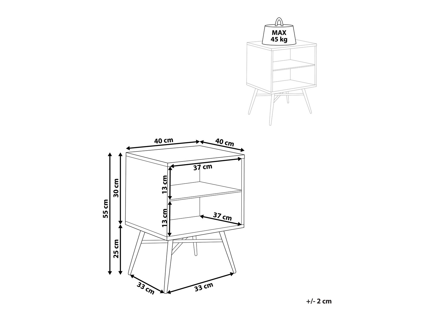 Noćni ormarić Berwyn 332