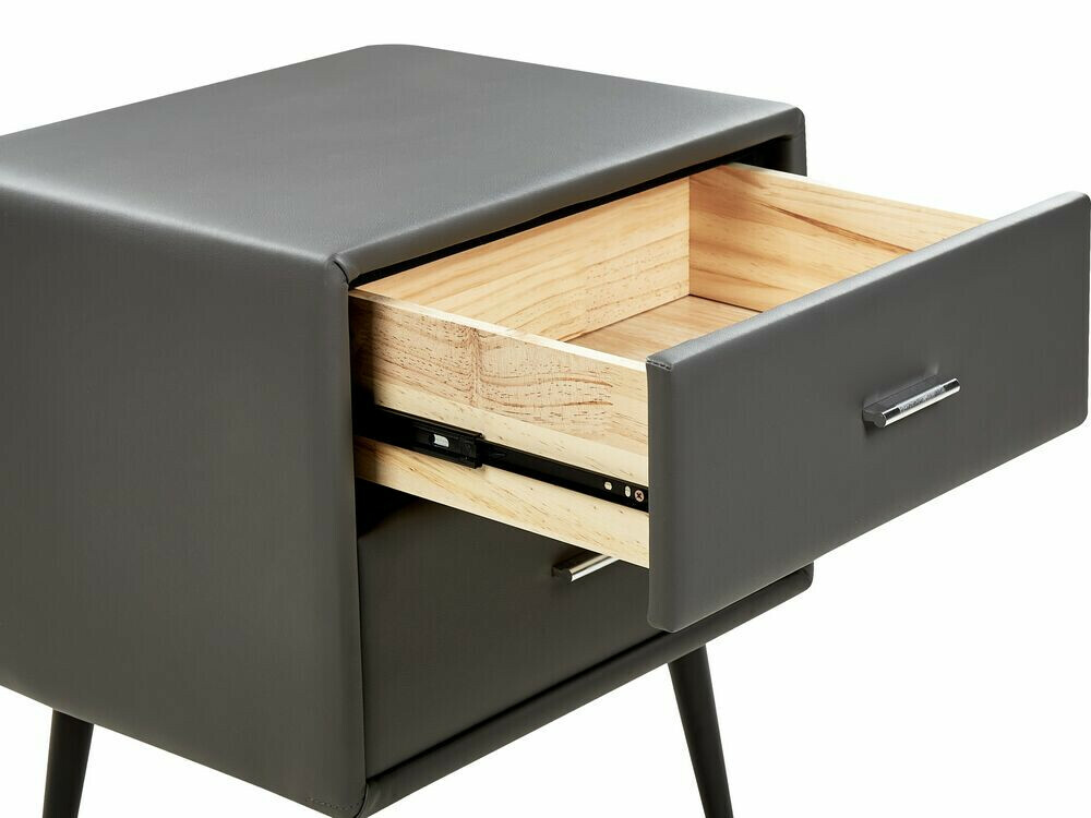 Noćni ormarić Berwyn 337 (Siva + Crna)