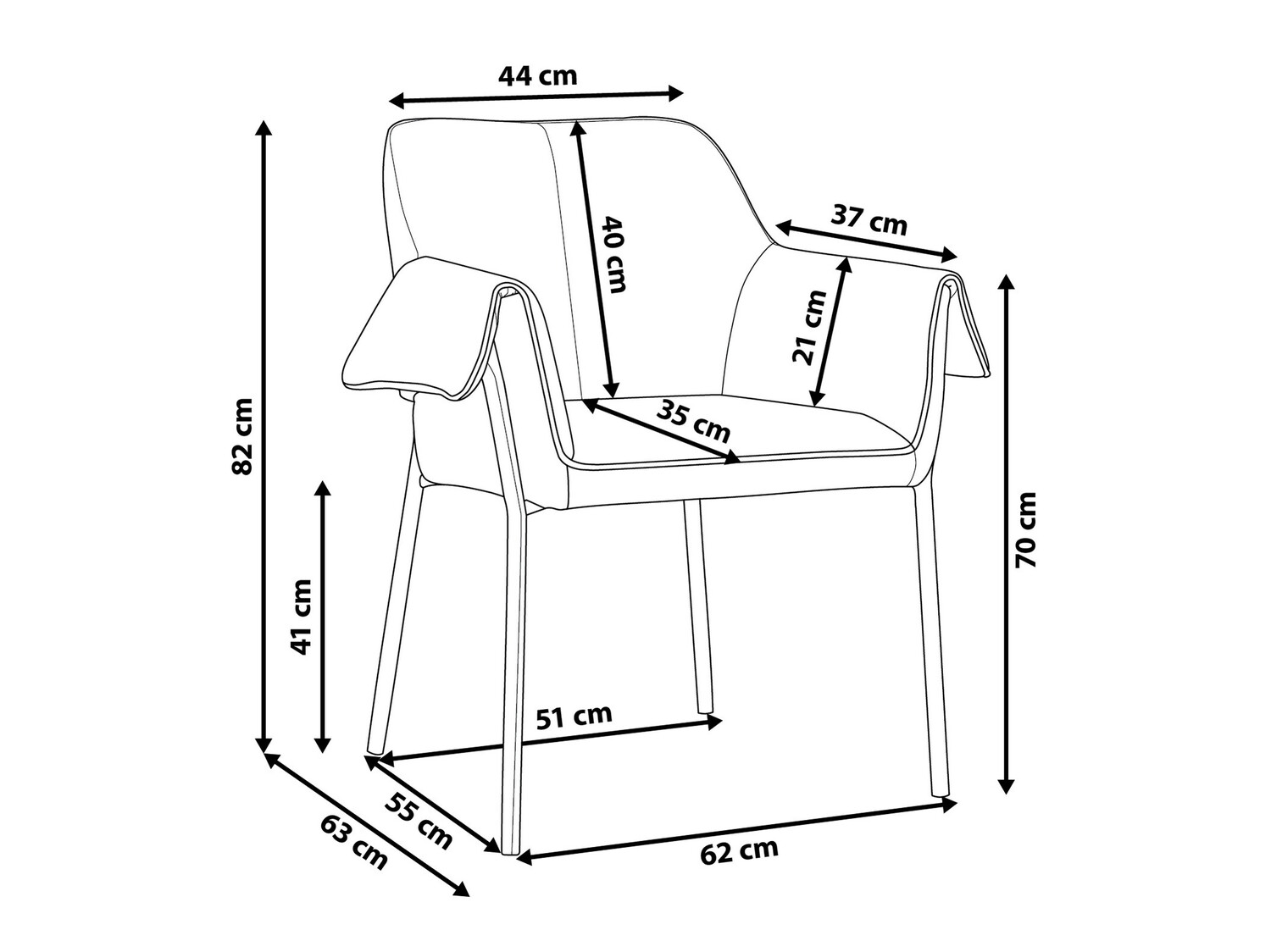 Stolica Berwyn 388 (Krem)