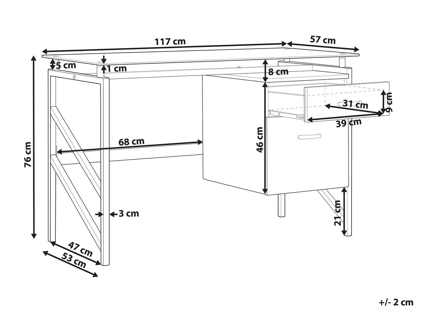 Uredski stol Berwyn 383