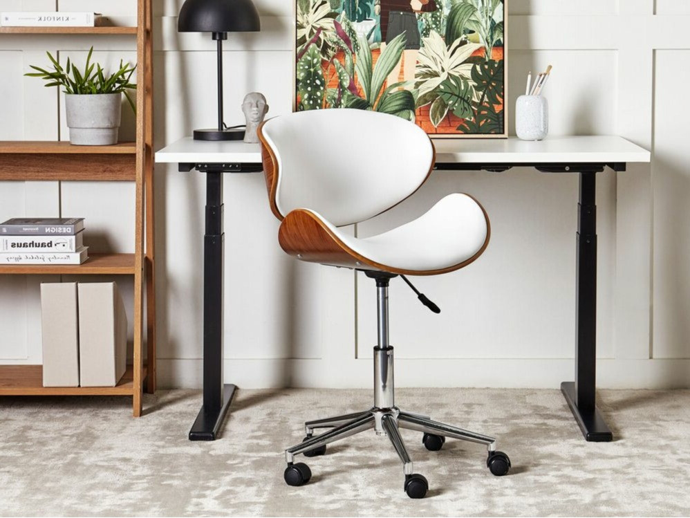 Uredska stolica Berwyn 409 (Bijela + Tamno drvo)