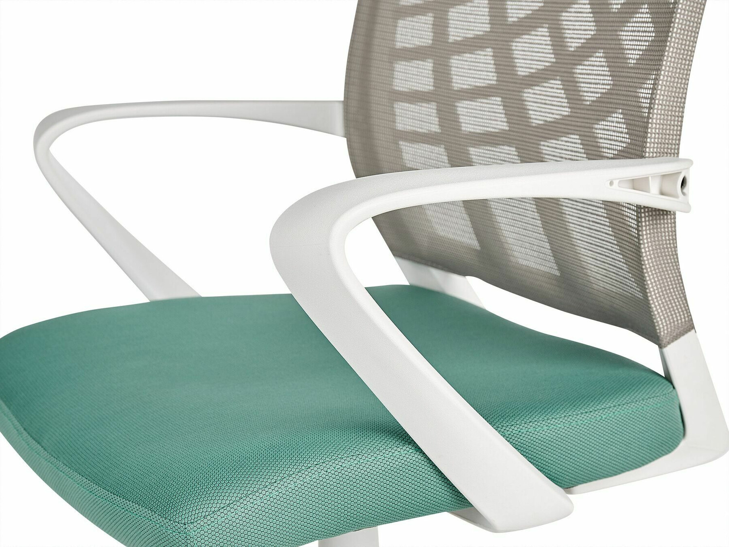 Uredska stolica Berwyn 431 (Bijela + Siva + Tirkiz)