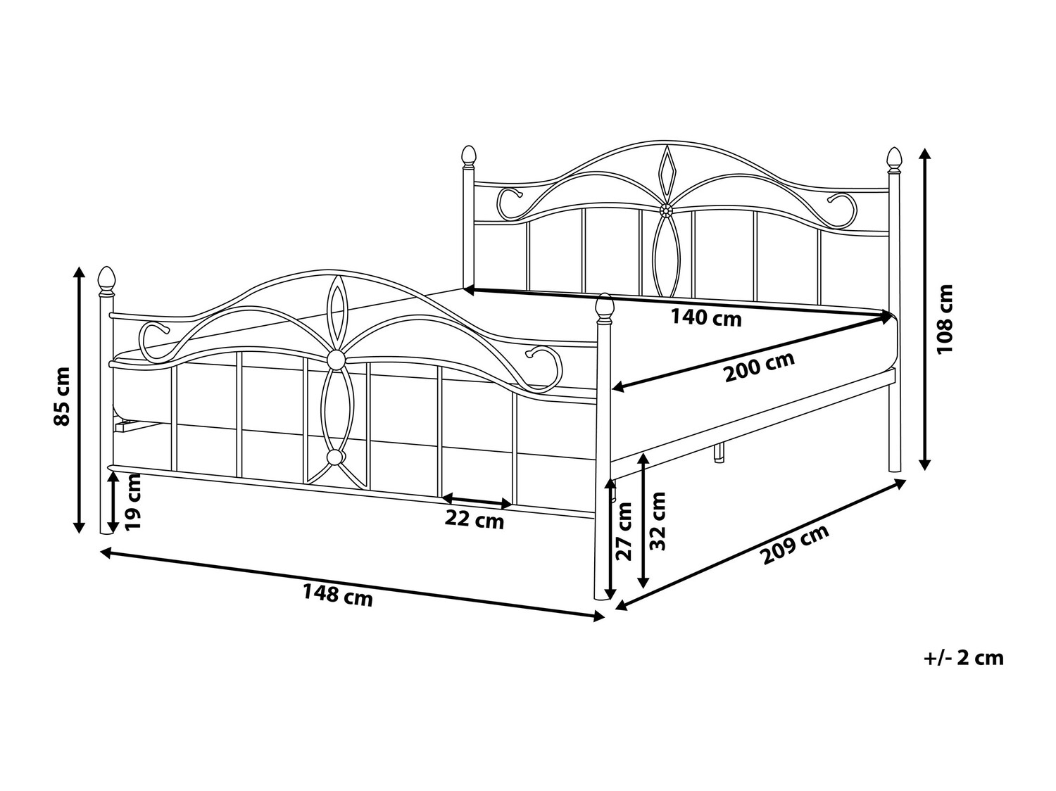 Krevet Berwyn 441 (Bijela)